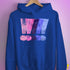 Distressed Omnisexual Pride Exclamation Points Hoodie - Royal Blue
